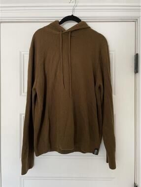Todd Snyder Brown Cashmere Hoodie Hoody Men XL